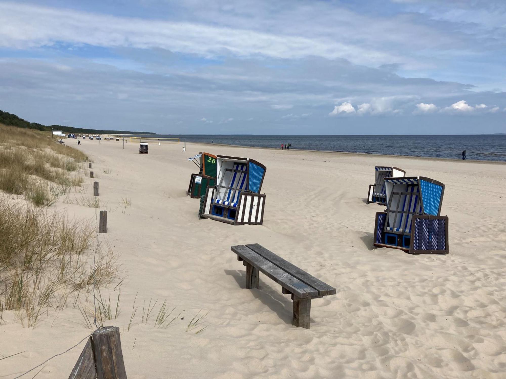 Reet Am Strand Mit Hund Karlshagen Exterior foto